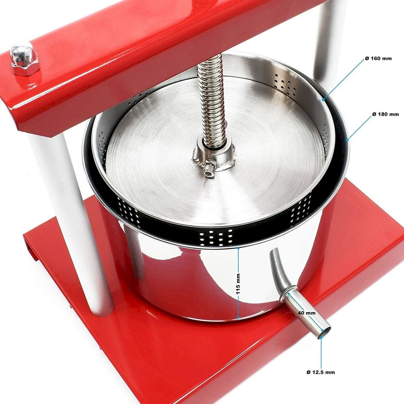 Elettrodomestici da cucina: WilTec Fruchtpresse Stahl 3 l – Nuovo e nell'imballaggio originale da Bottighofen venduto da zaap 2