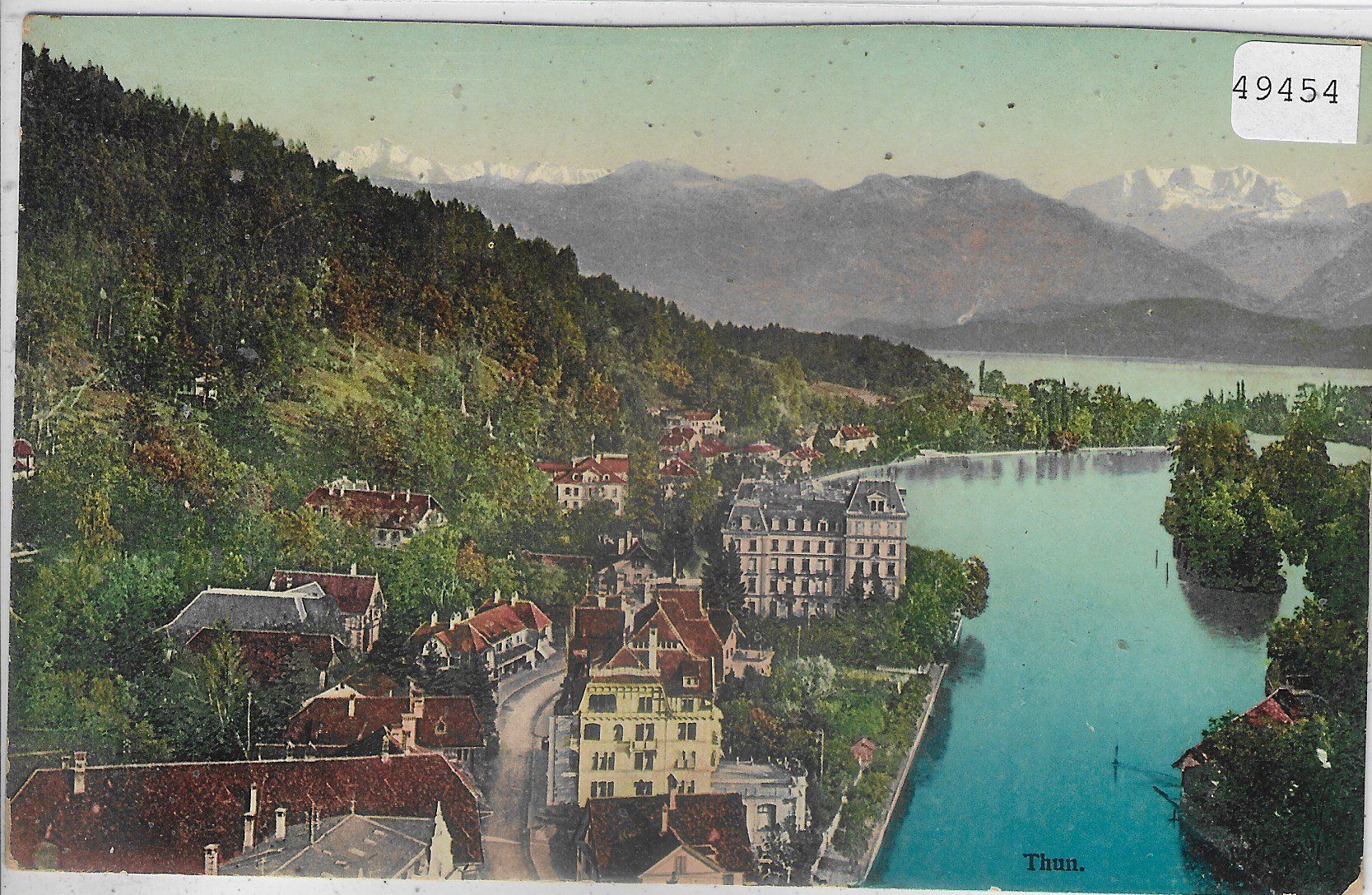 Cartoline postali: Thun - Stadtpartie - Litho – Usato da Ettingen venduto da Kartenplanet