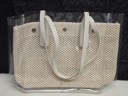 Sommer Strandtasche Geflochten Transparent,Neu!