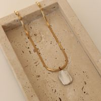 Necklace with a freshwater pearl charm