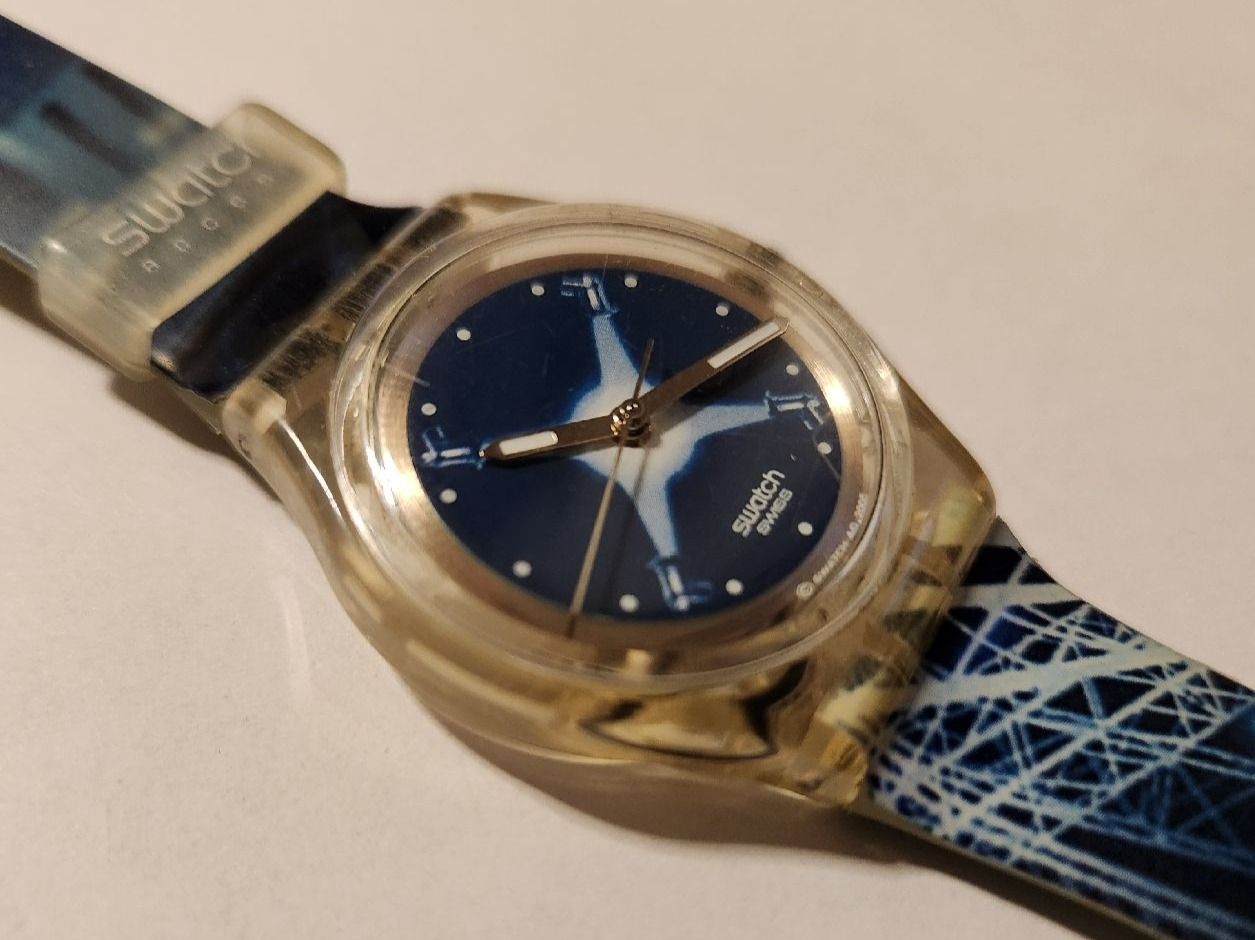 Swatch Orologi: Montre Swatch Access "Stade de Suisse" SKK2000 Full set – Usato da Territet venduto da Cenh 1