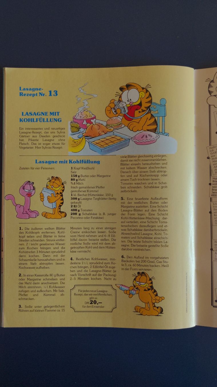 Fumetti: Garfield Comic-Heft Nr. 9, 1978 mit Poster, Topzustand – Usato da Niederscherli venduto da Mon_Art 9