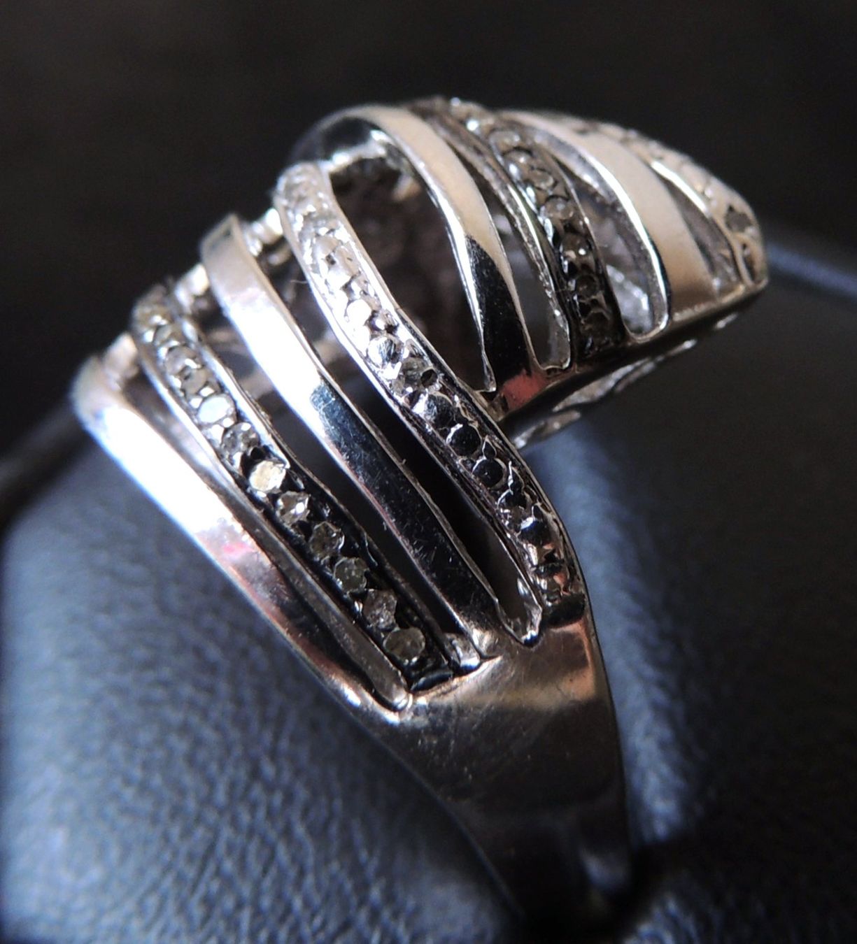 Ringe: Silber 925 Fingerring mit 30 Altschliff Diamanten – Gebraucht aus Waldenburg von schaller707 2