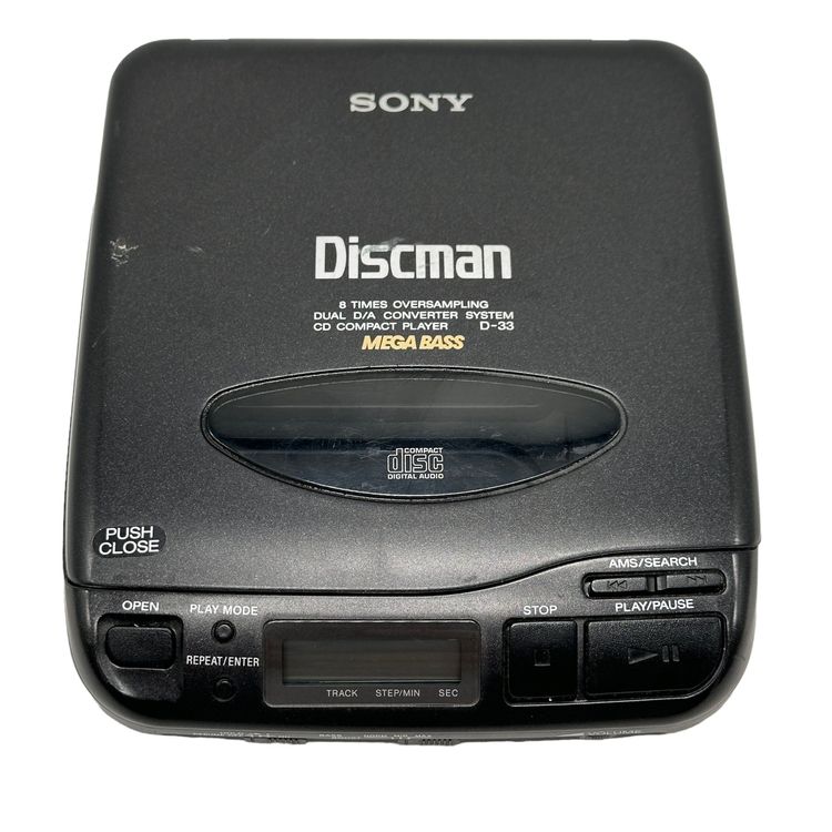 Sony Discman D-33 Compact Disc CD Player Black Mega Bass | Kaufen auf ...