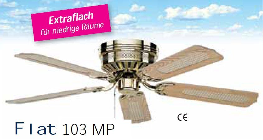 Ventilatoren: Deckenventilator Flat 103 MP – Neu und originalverpackt aus Zürich von Ventilatoren