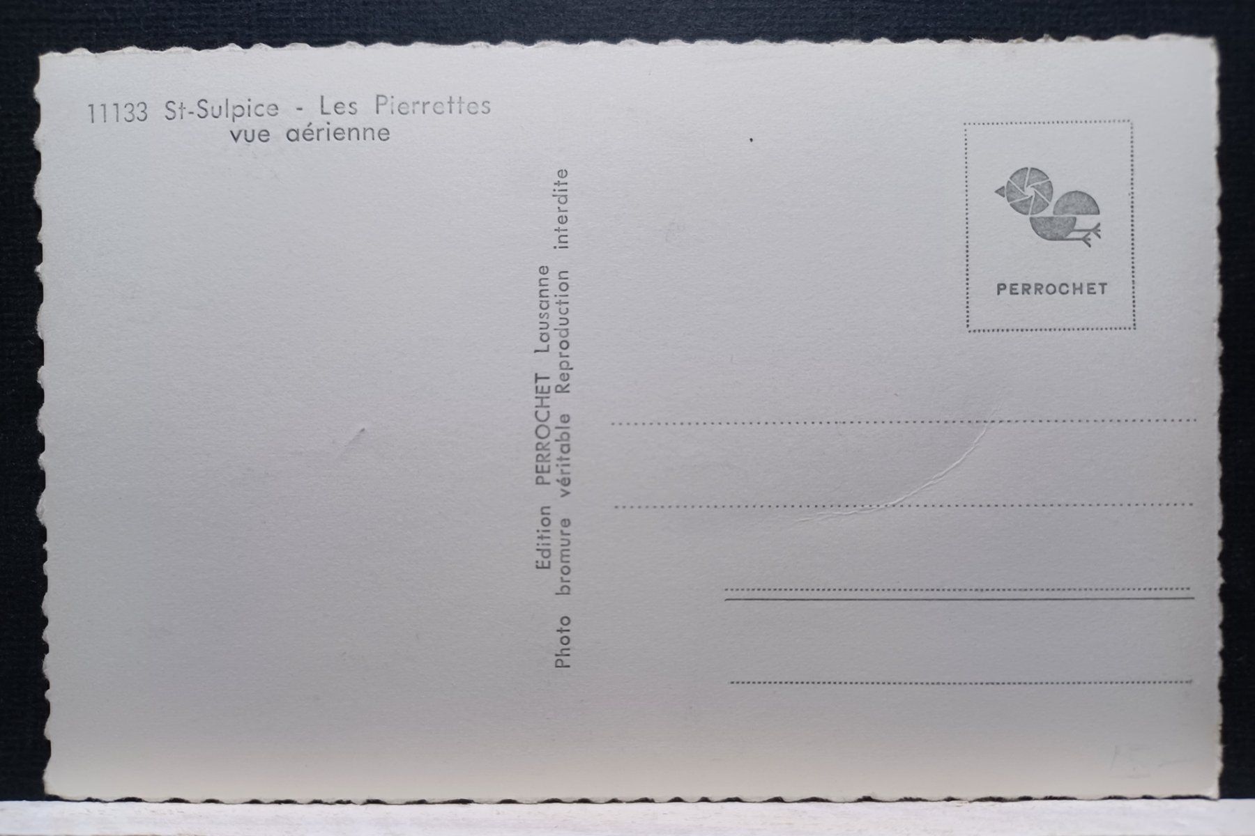 Cartoline postali: No.11133, St Sulpice, Vue Aérienne – Usato da Aarau Rohr venduto da mgvw 1