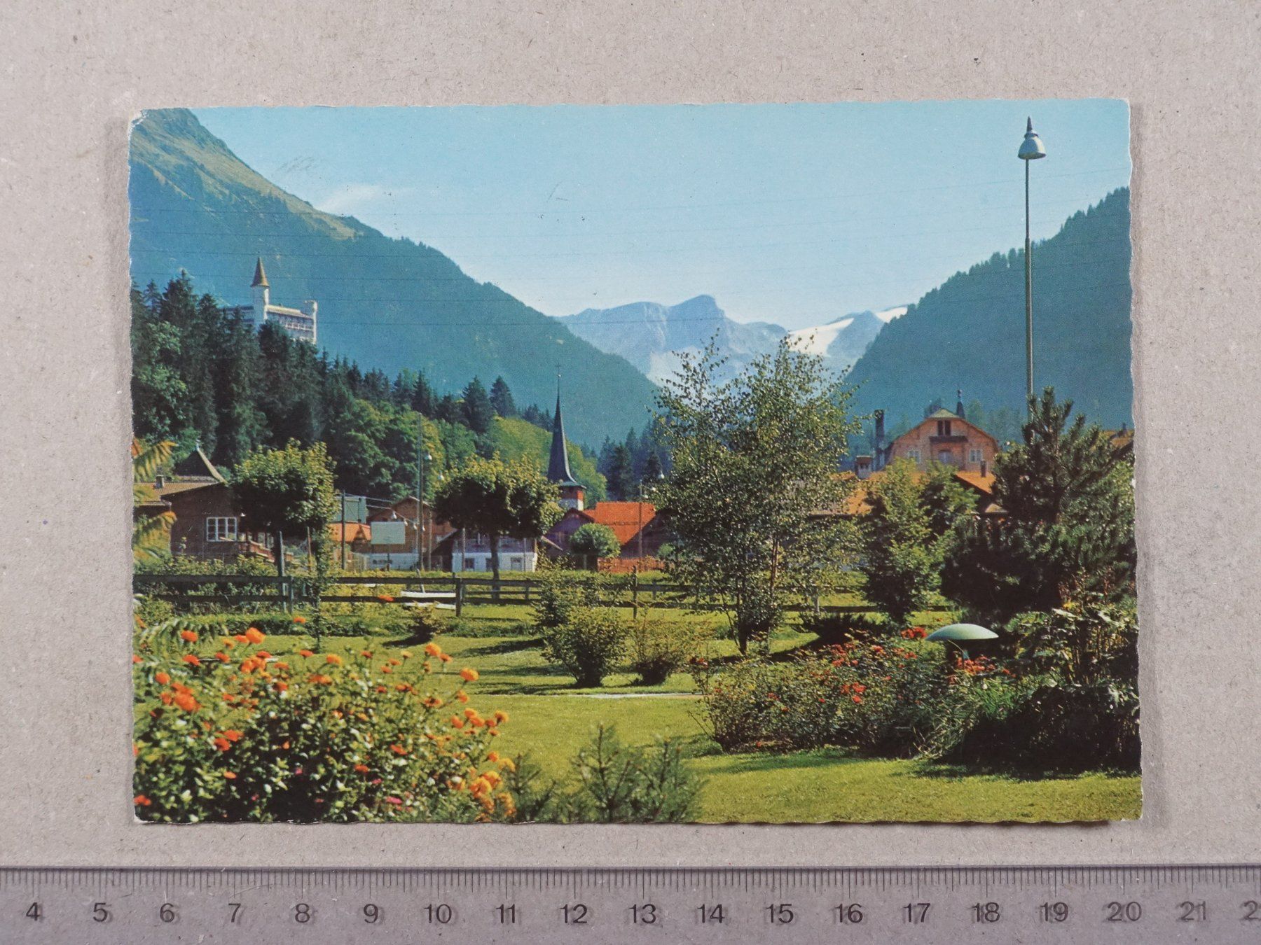 Cartoline postali: Gstaad, 1971 – Usato da Lenzburg venduto da fh1