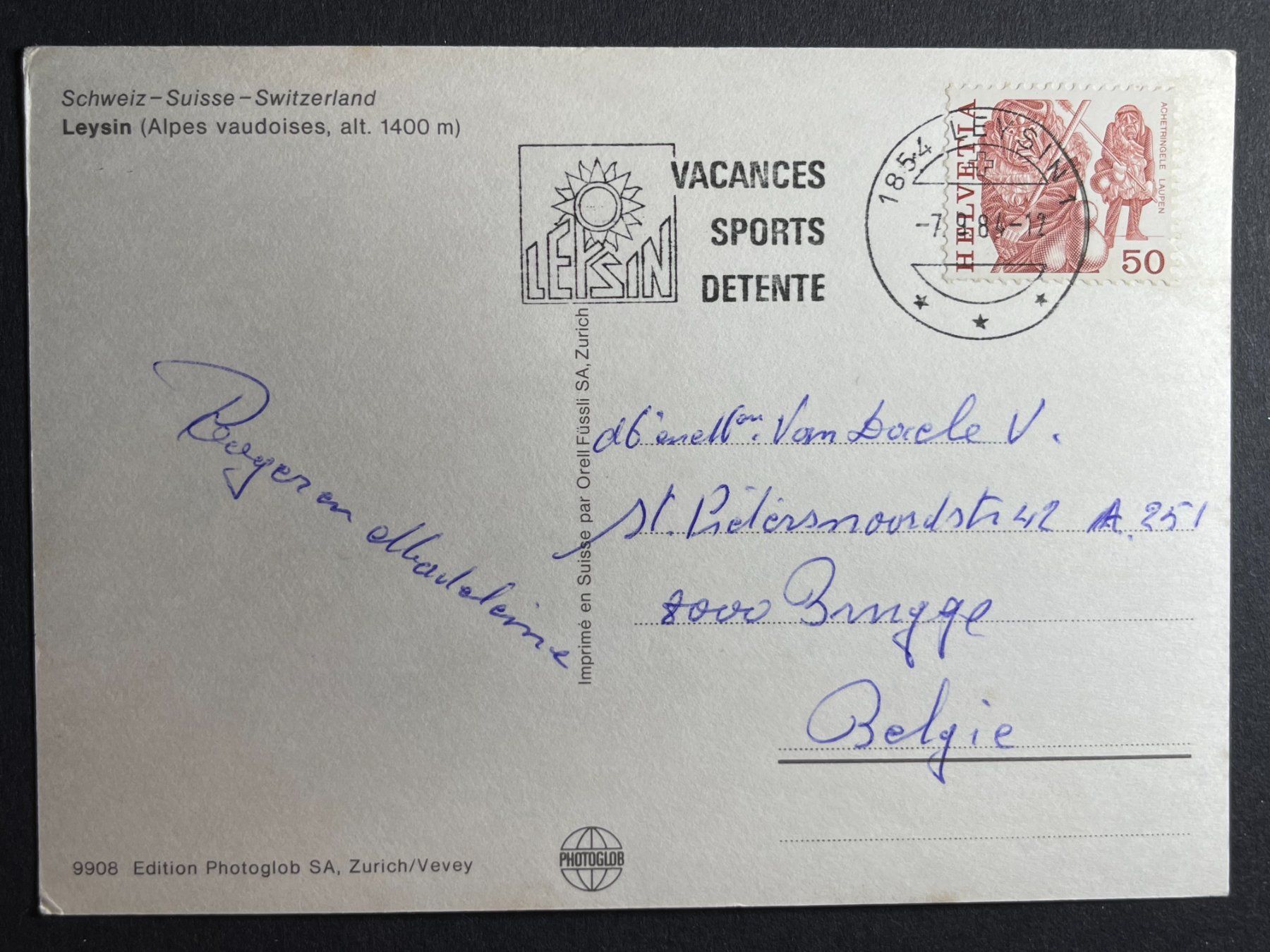 Cartoline postali: Leysin, 6 Ansichten – Usato da Steg VS venduto da _vinci_ 1