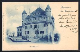 AK Lausanne, Le Château, 1900