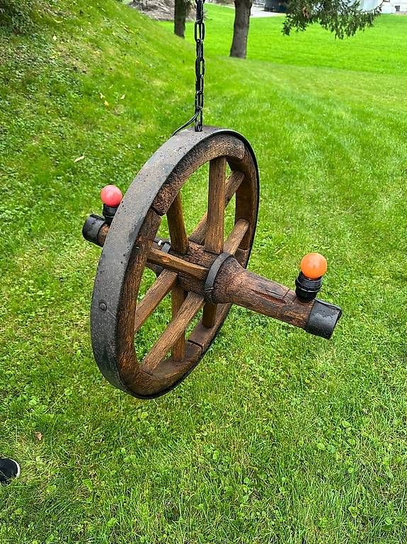 Lampade: Vintage Wagenrade Lampe 2Stk. – Usato da Inwil venduto da GaChMi 4