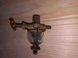 Oldtimer REX Benzinhahn Kraftstoffhahn mit Schauglas MAG