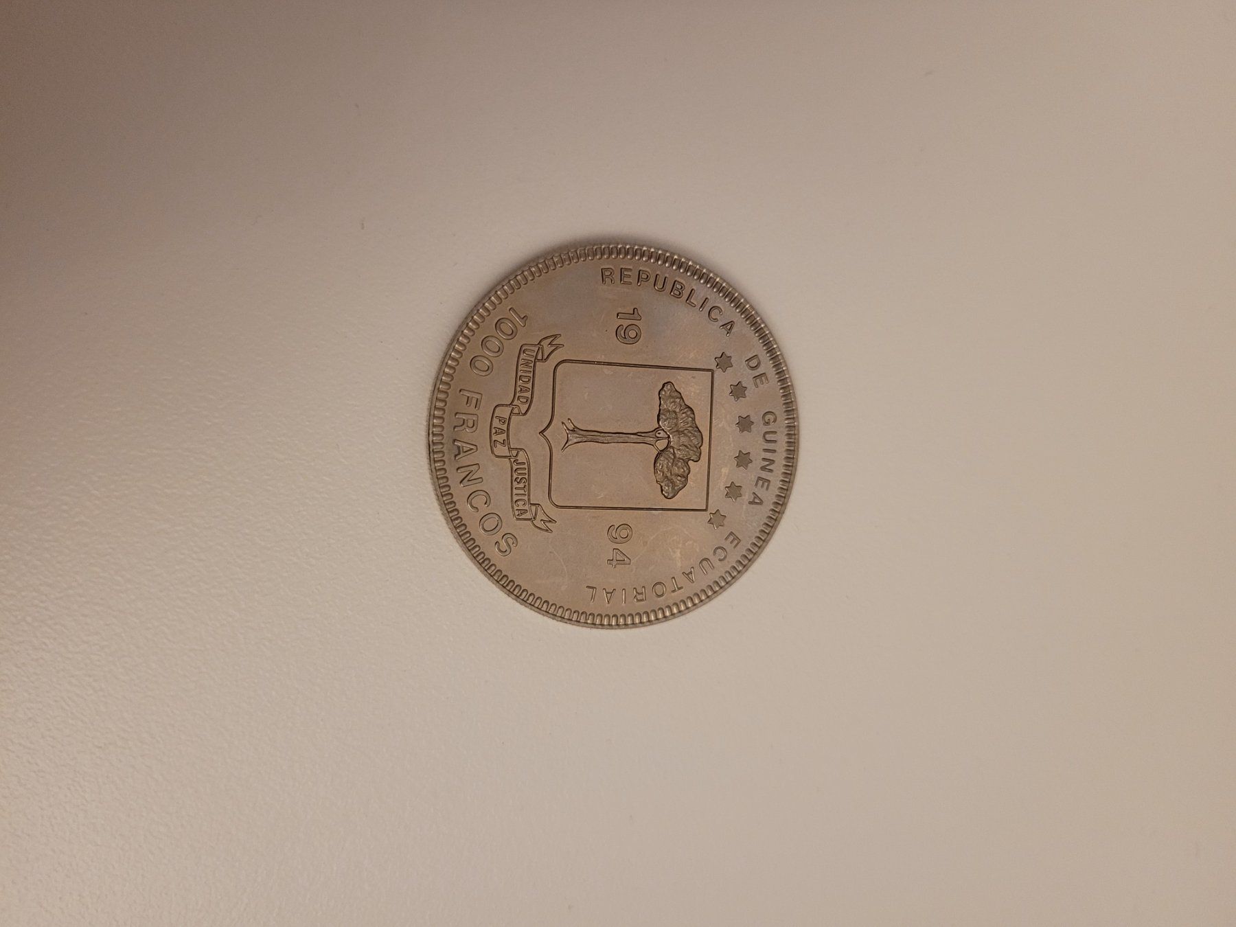 Tutti le monete: Guinea Ecuatorial 1994 1000 Francs Bernhardiner – Usato da Inwil venduto da Flower2325 1