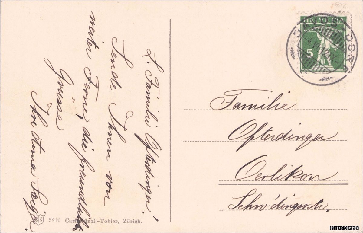 Cartoline postali: Davos GR // Davoser See 1912 – Usato da Basel venduto da intermezzo12 1