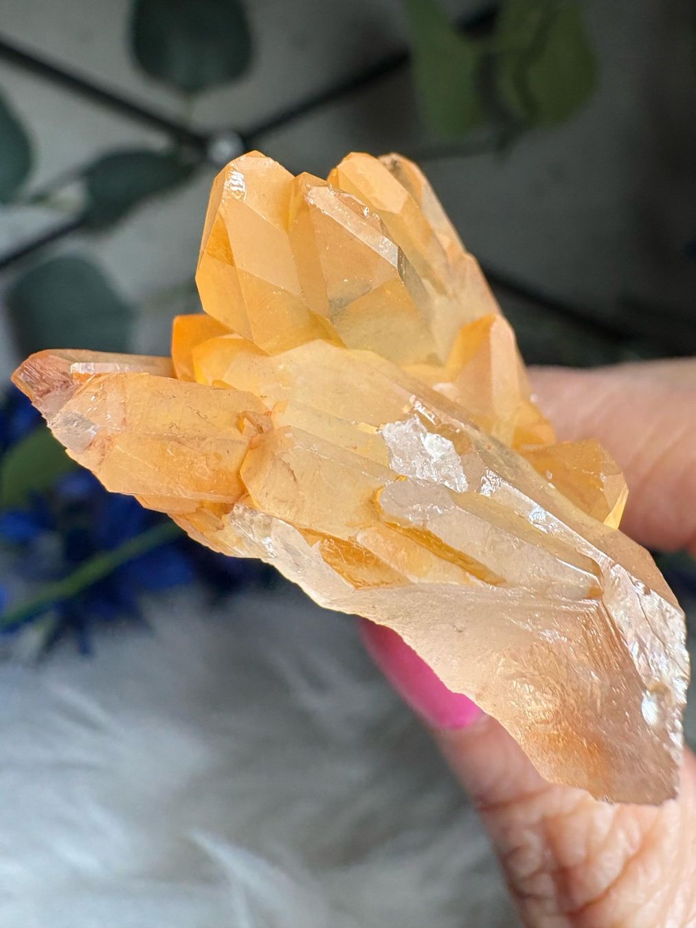 Minerali & Pietre curative: Tangerine Quarz-Cluster – Nuovo (secondo la descrizione) da Neuheim venduto da m.hald 1
