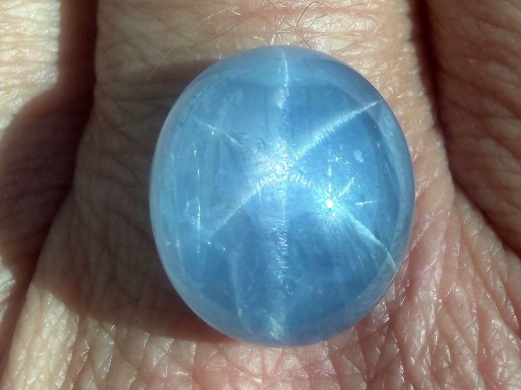 Pietre preziose: STERNSAPHIR gräulich/blau  22.55cts  Burma – Nuovo (secondo la descrizione) da Seftigen venduto da tigers12 1