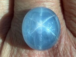STERNSAPHIR gräulich/blau  22.55cts  Burma