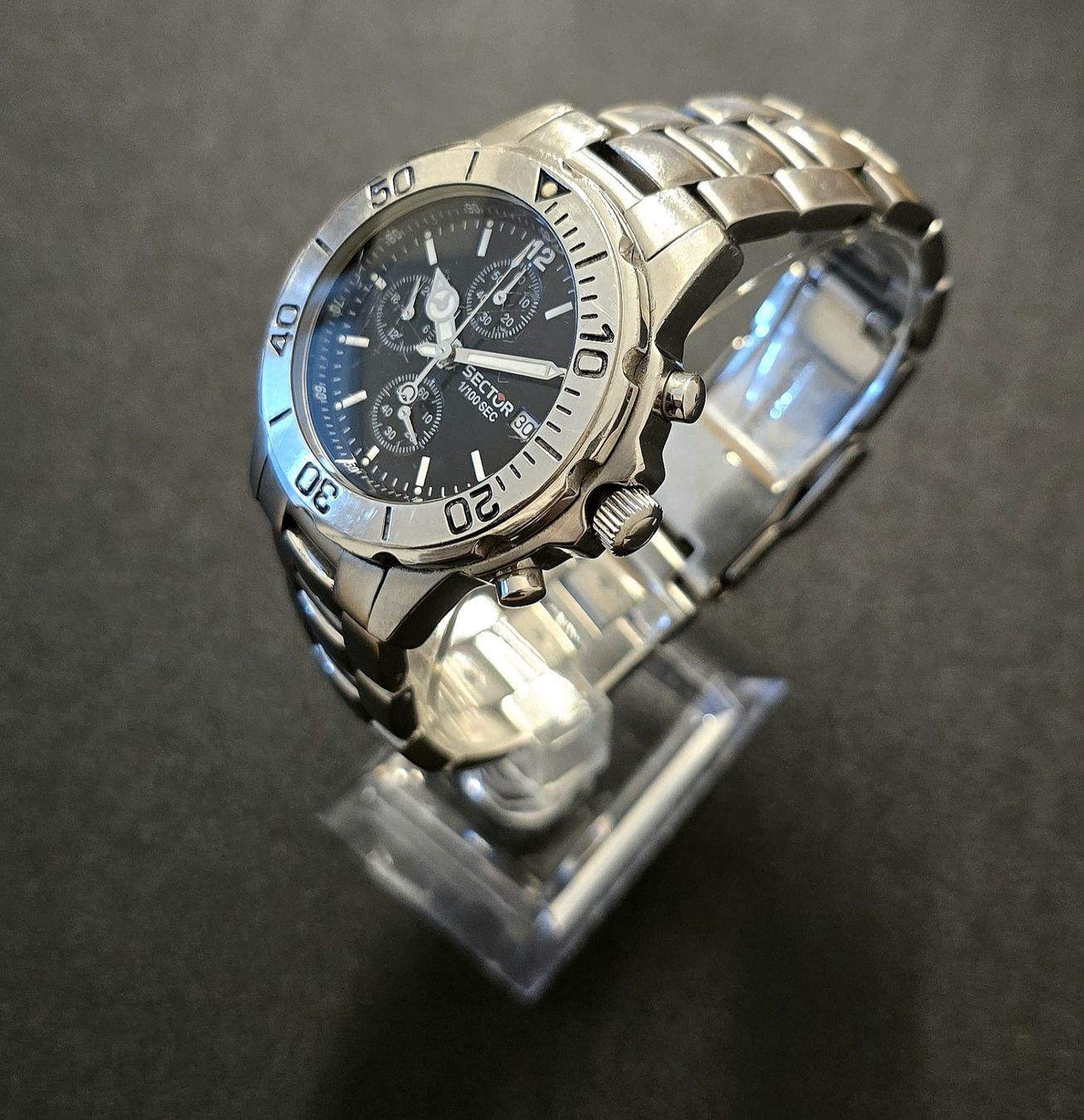 Sector Uhren: SECTOR 1/100 SEC CHRONOGRAPH HERREN UHR – Gebraucht aus Neftenbach von Taschen-Uhren 2