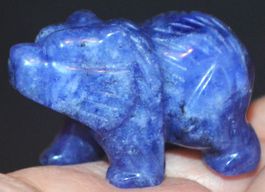 Deko – Heilsteine F-637 – Bär – Lapislazuli – 4x2,5x2cm