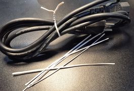 Weisse Twist-Ties (Kabel Verschlussdraht), 2000 Stk - NEU