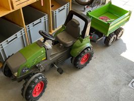 Rolly Toys Original Fendt Kindertraktor mit Anhänger