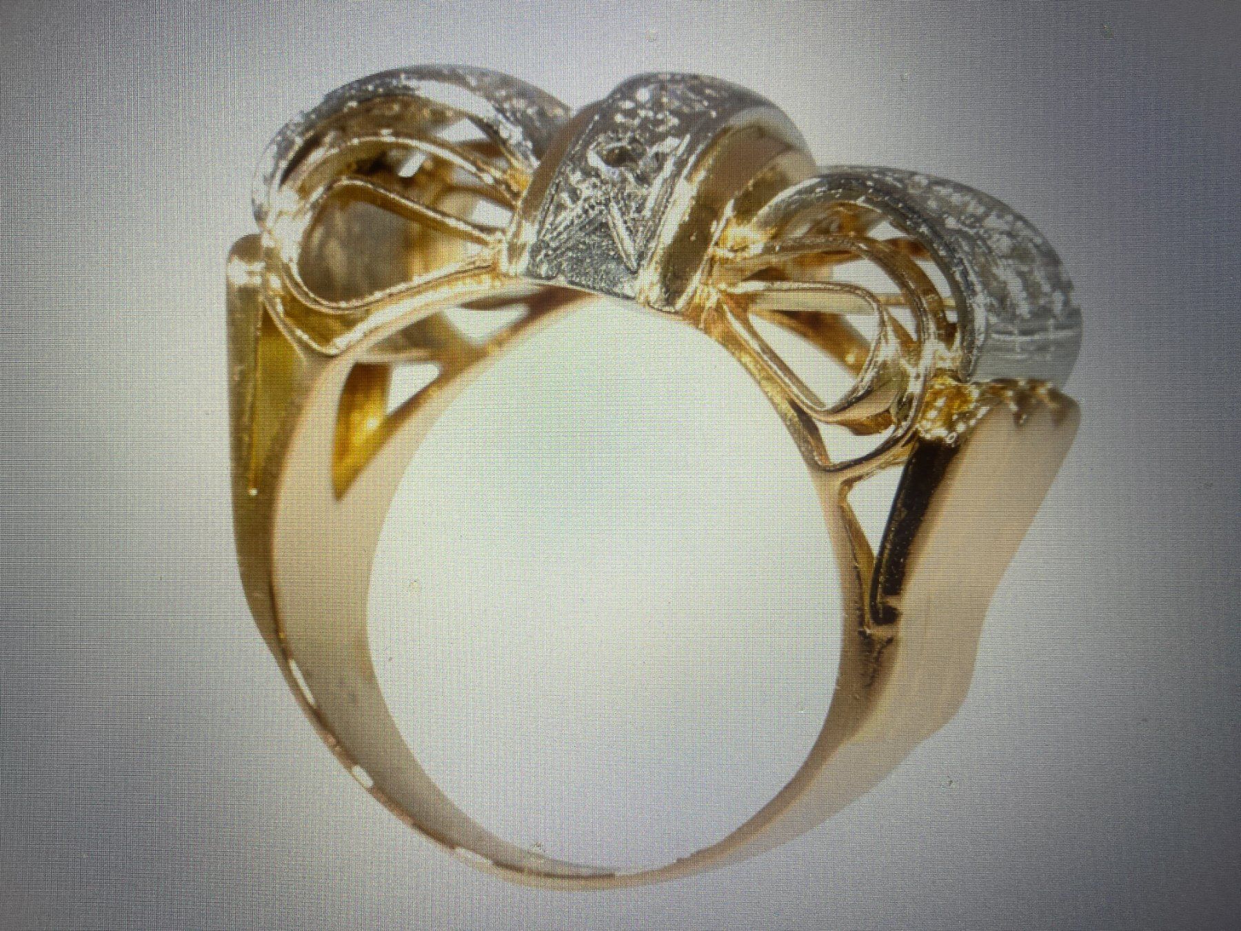 Anelli: Vintage Diamant Gelbgold Damen Ring – Usato da Birsfelden venduto da edw_2mjn 3