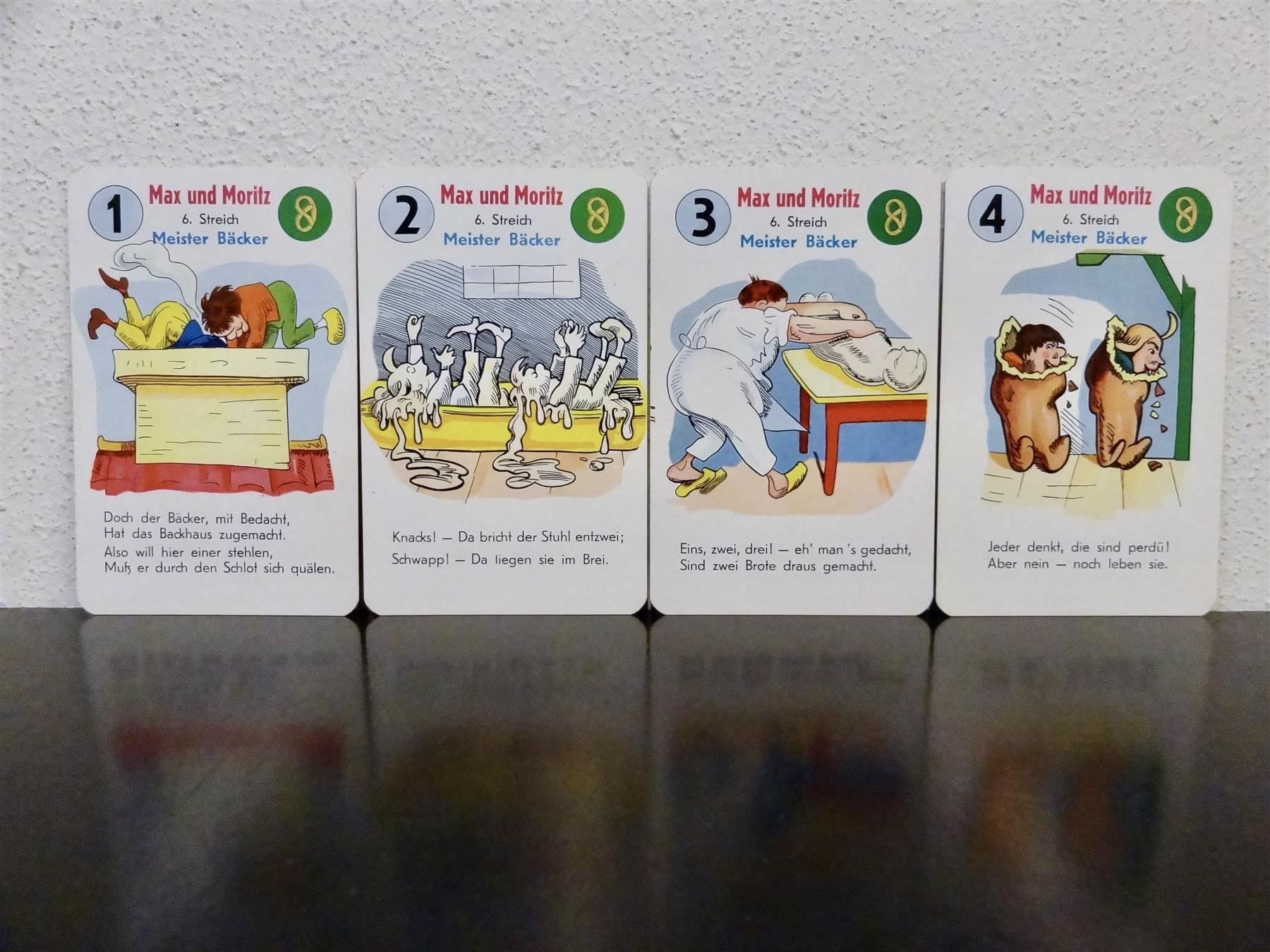 Giochi: schönes altes Quartett MAX UND MORITZ – Usato da Kerzers venduto da wisaundso 6