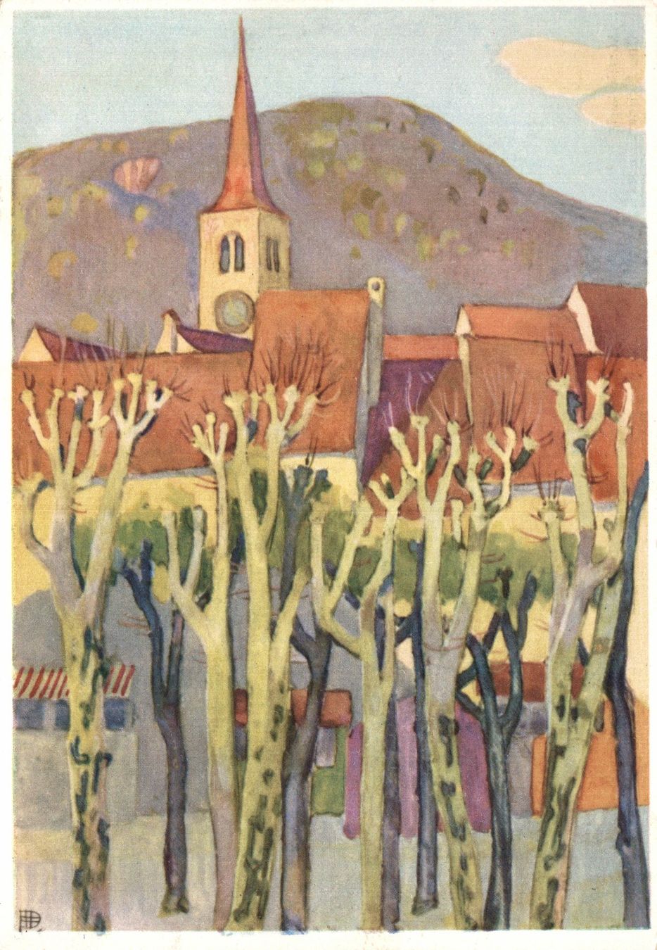 Cartoline postali: Otto Plattner: Liestal. Werbekarte 1940 – Usato da Bronschhofen venduto da Astore
