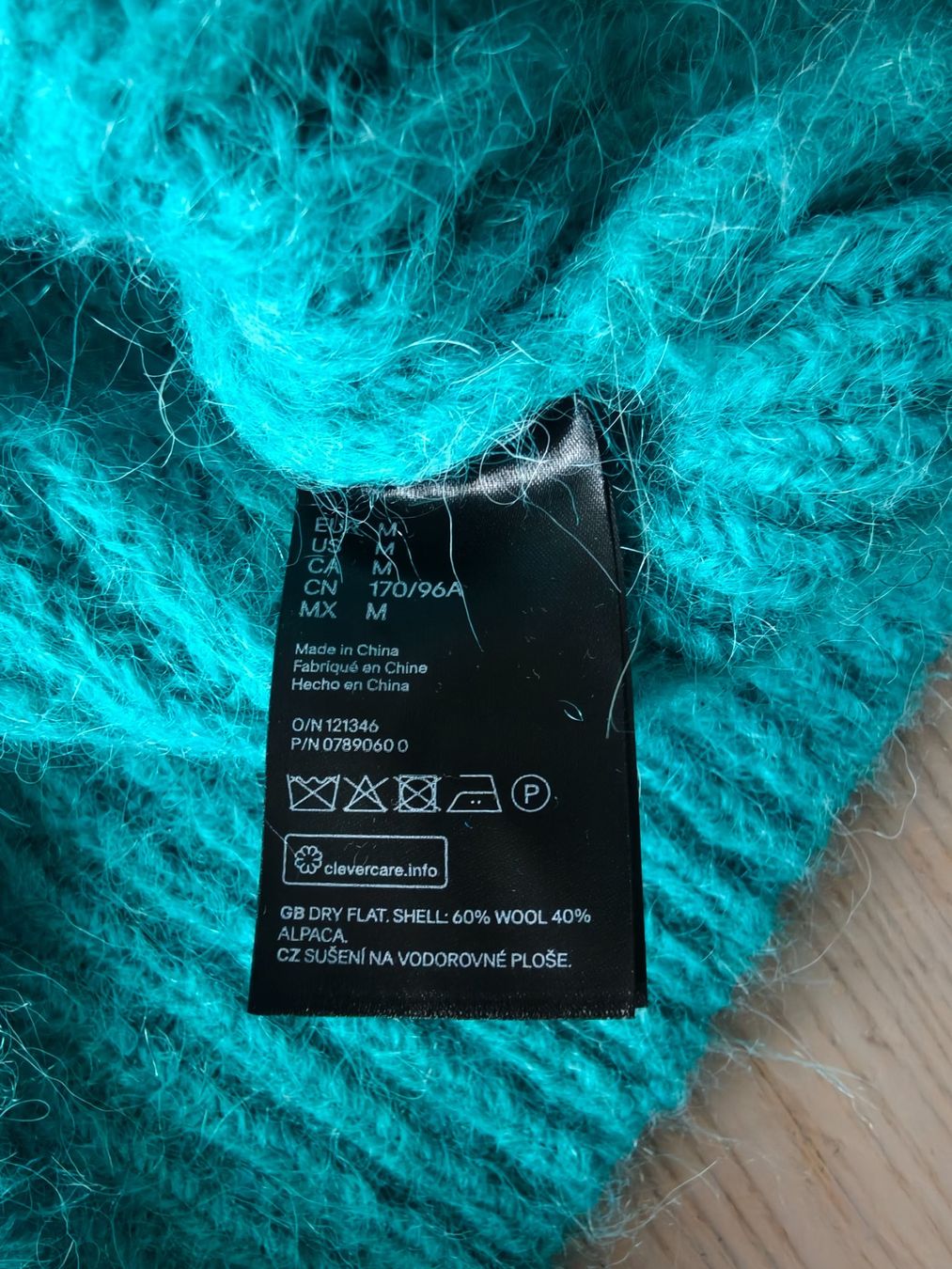 H&M Maglioni & Felpe: Alpaka Pullover Gr. M türkis – Usato da Berg TG venduto da Persefona 2