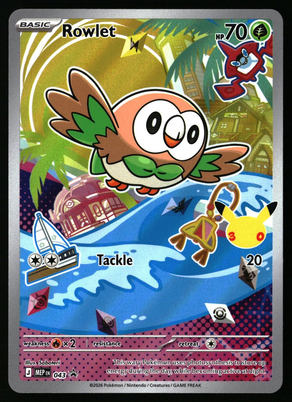 Pokémon Carte collezionabili: Rowlet #43 Pokemon Promo – Usato da Feuerthalen venduto da Plazatoys