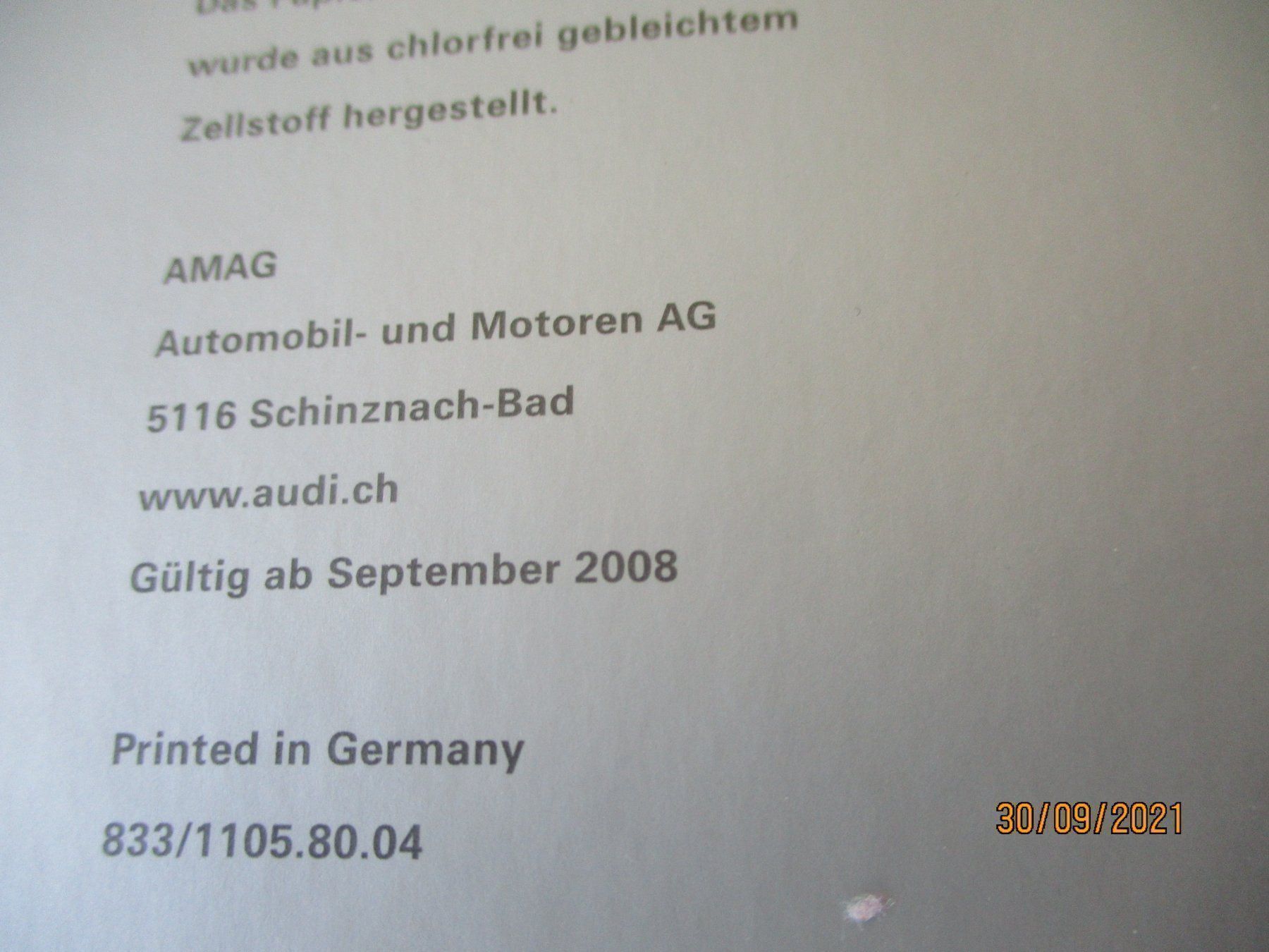 Audi Documenti: 12-Zylinder Audi Katalog – Usato da Langnau i. E. venduto da Superseven69 9