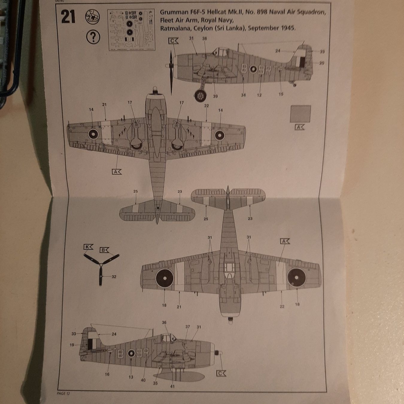 Revell Modellbausätze & Standmodelle: 2158a ... Grumman F6F-5 Hellcat ... Revell 04140 – Gebraucht aus Bonstetten von Benibanny59 1