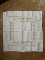 quadratische Tischdecke Stickerei 86x86 cm