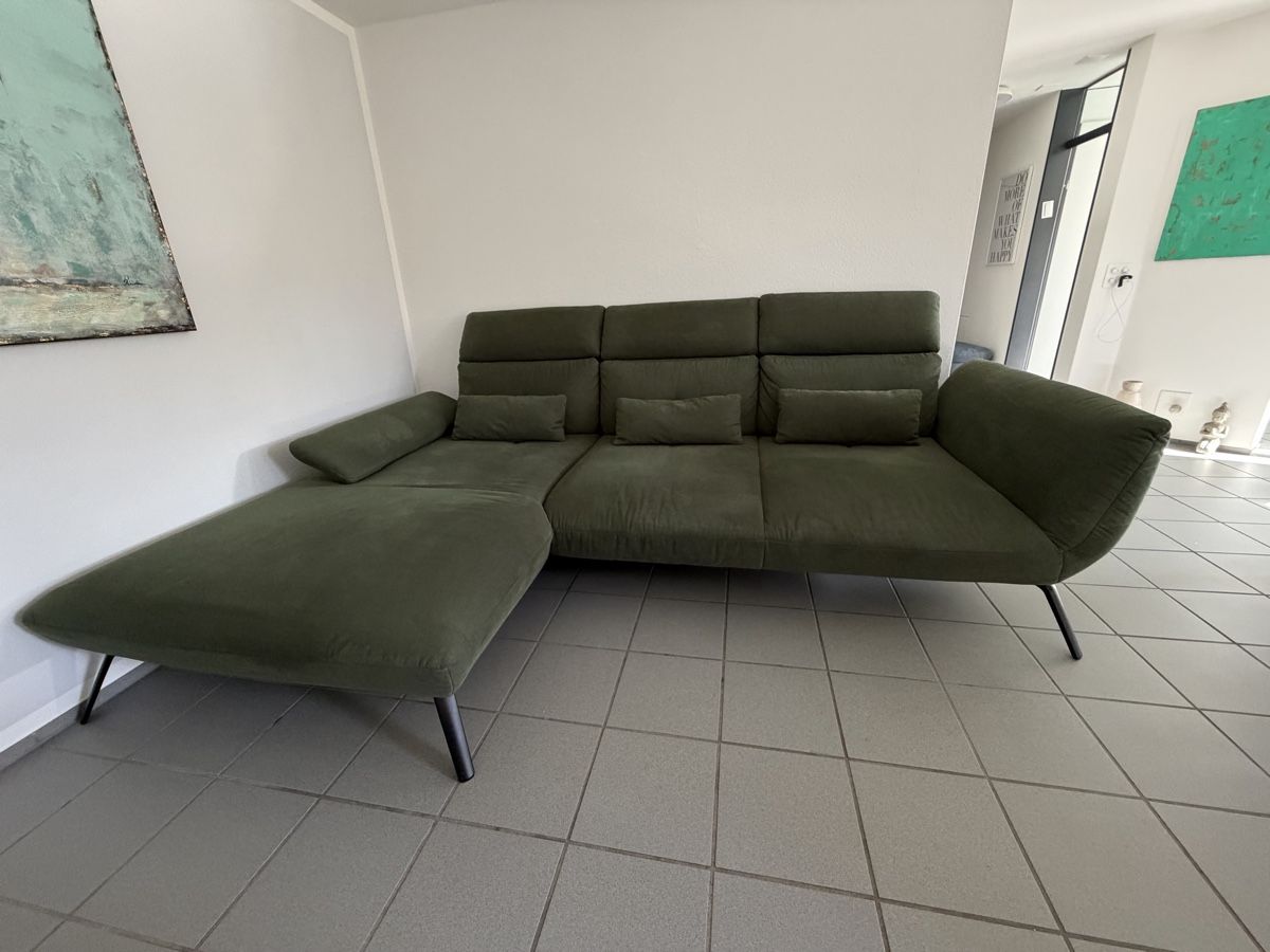 Divani: Ecksofa in Olivgrün – Usato da Laufen venduto da li_ga7
