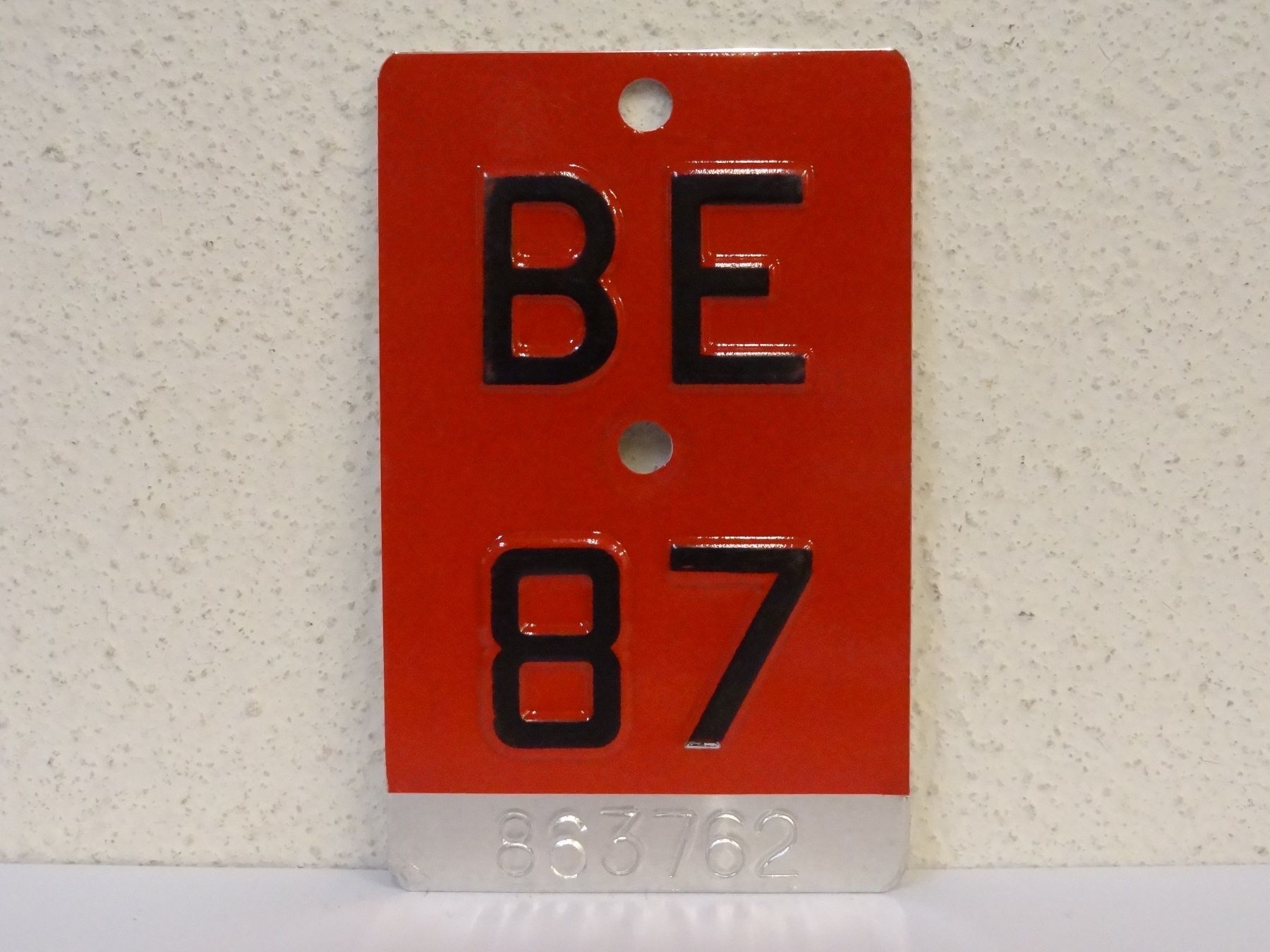 Ecriteaux: BE 87 VELONUMMER - FAHRRADSCHILD – D'occasion à Kerzers par djstarsky73