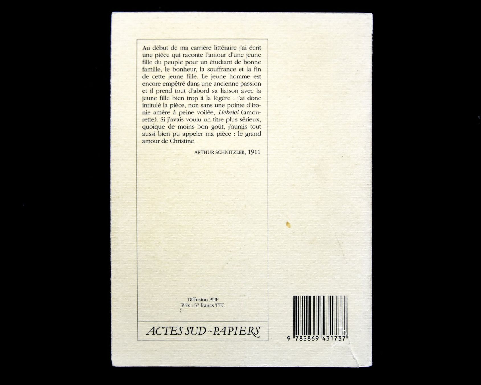 Libri: Arthur Schnitzler - Liebelei – Usato da Belmont-sur-Yverdon venduto da bichet02 1