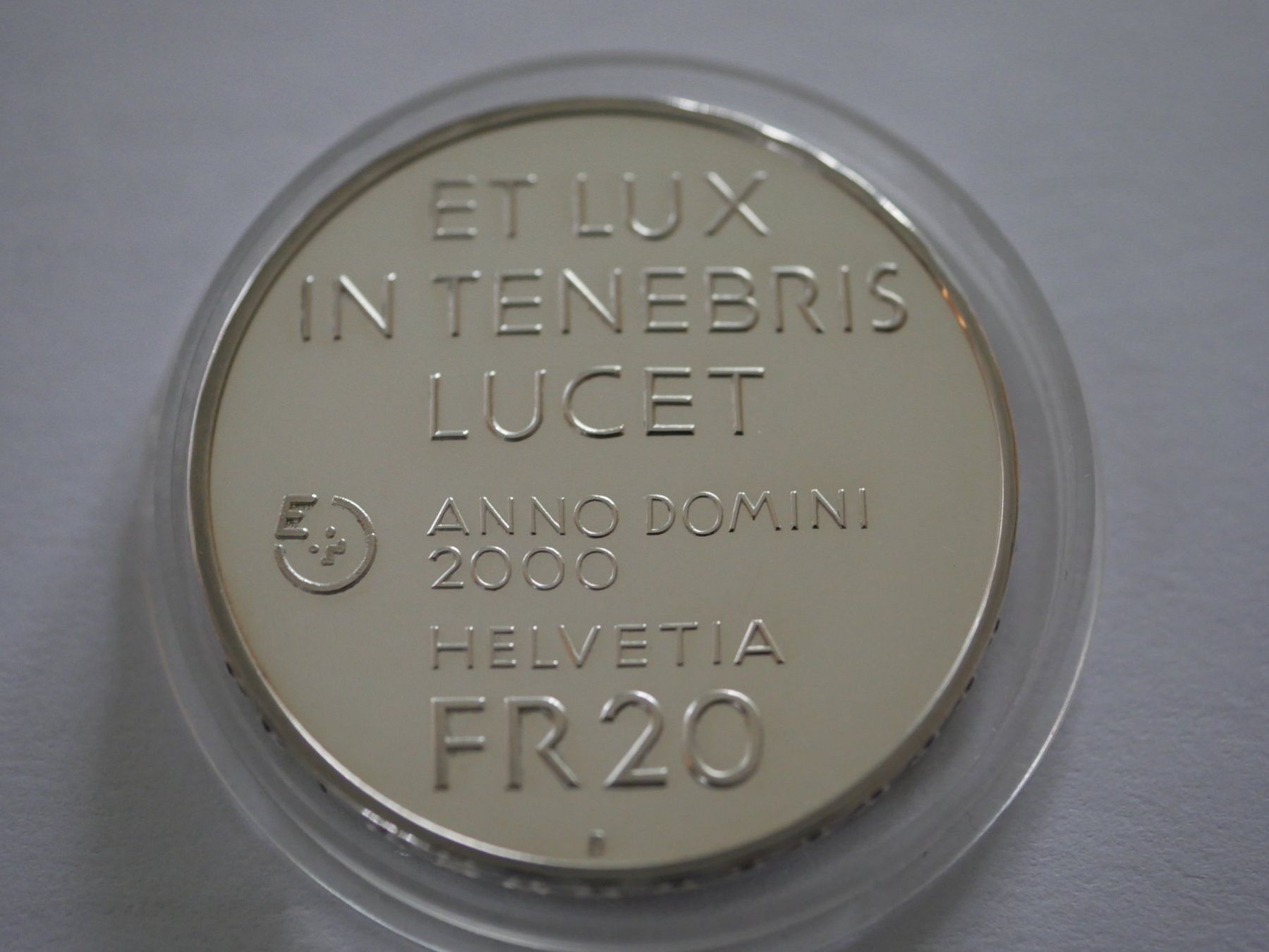 Tutti le monete: Probe 20 Fr. Lumen Christi 2000 ***TOP*** – Nuovo (secondo la descrizione) da Kreuzlingen venduto da Samson01 1