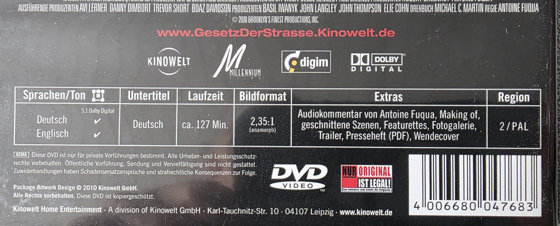 Tutti i DVDs: DVD / Gesetz der Strasse - Richard Gere – Usato da Oetwil am See venduto da fineli2 1