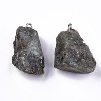 Labradorit  Anhänger 26~45x23~36x7~14 mm
