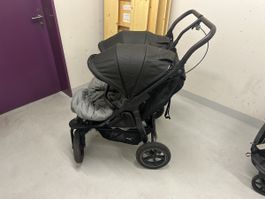 TFK Twin Stroller Duo Black Used Good Condition