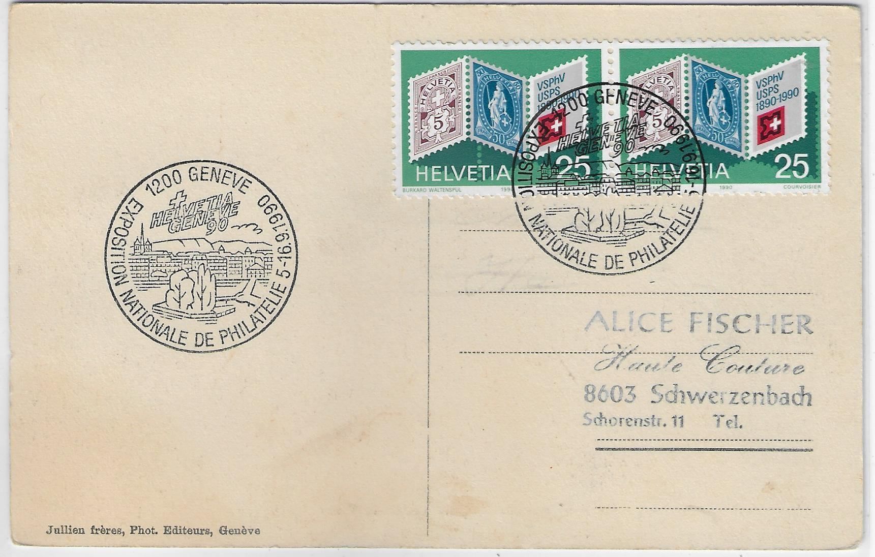Cartoline postali: Geneve - Quai des Eaux-Vives – Usato da Ettingen venduto da Kartenplanet 1