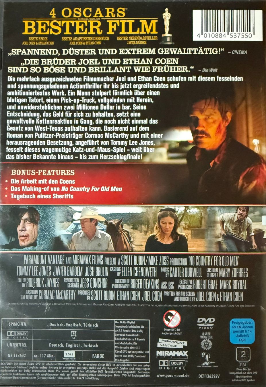 Tutti i DVDs: DVD - No Country for old men – Usato da Zäziwil venduto da kreative-ideen 1
