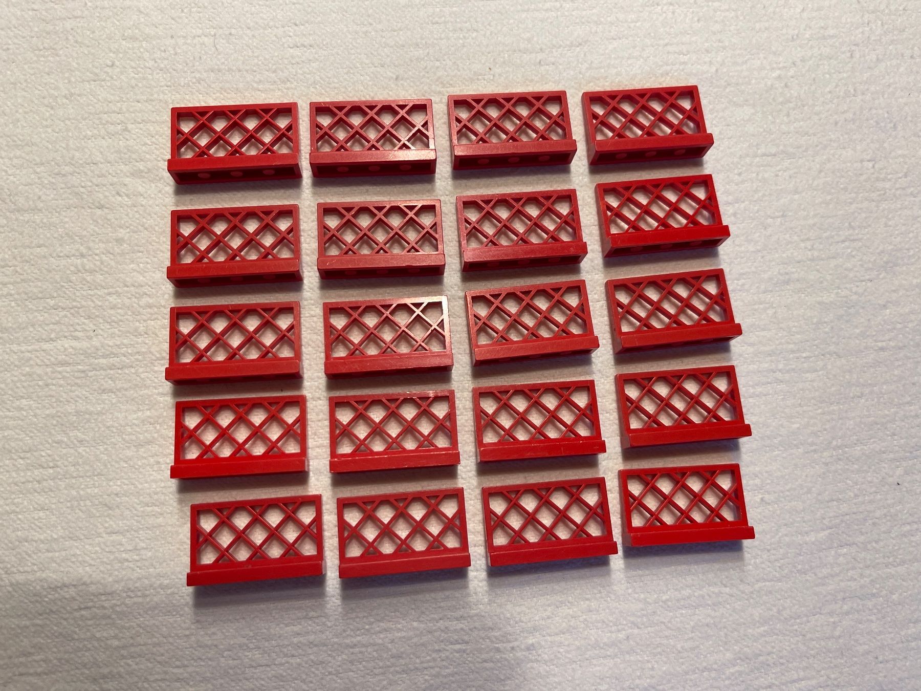 Lego Spielzeuge: Lego 20 Rote Zaun – Gebraucht aus Gelterkinden von cobra0110 1