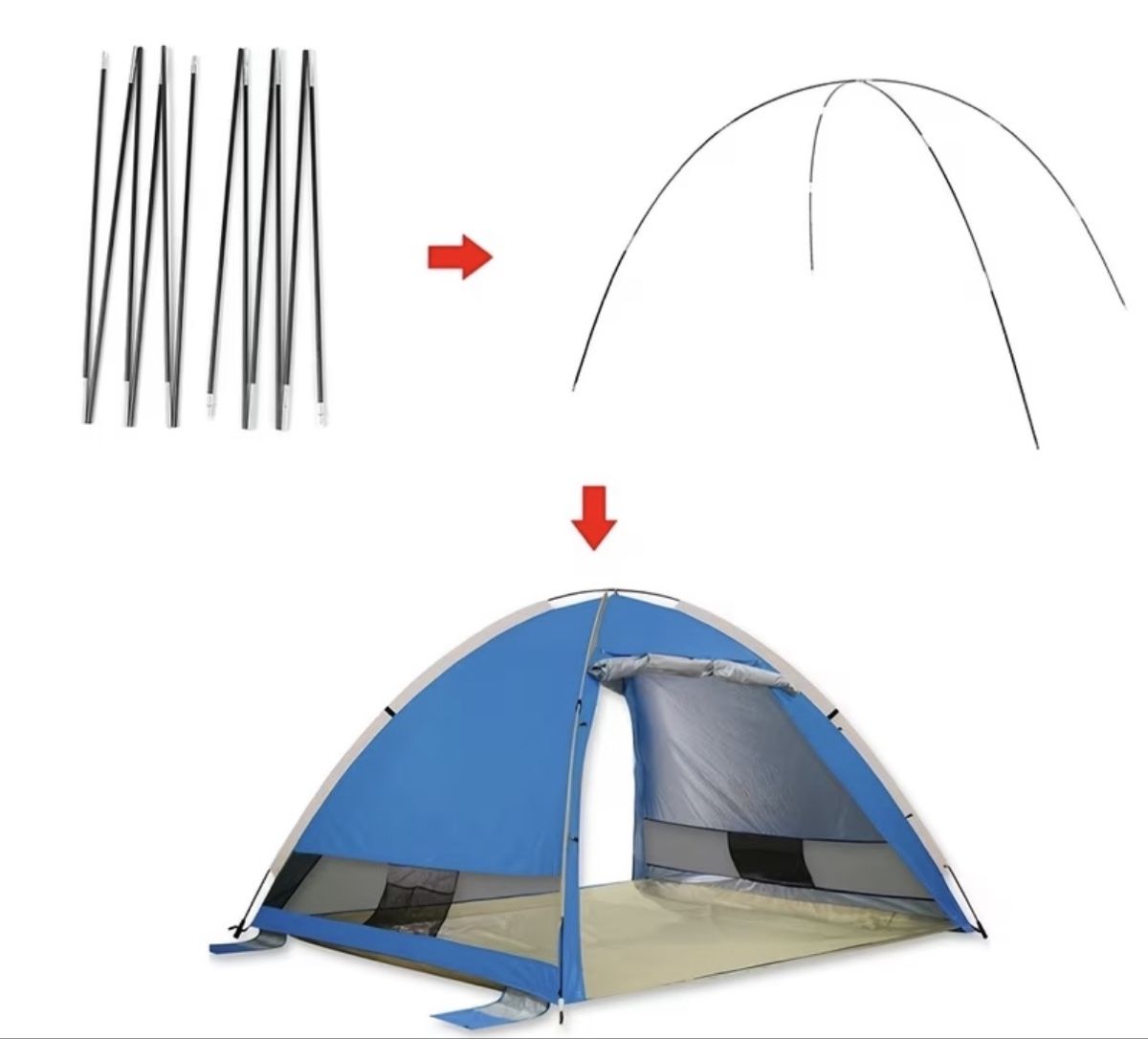 Zelte: DIV.ZELT+ VORZELT STANGEN NEU⛺️ – Neu (gemäss Beschreibung) aus Rickenbach b. Wil von paffy 6
