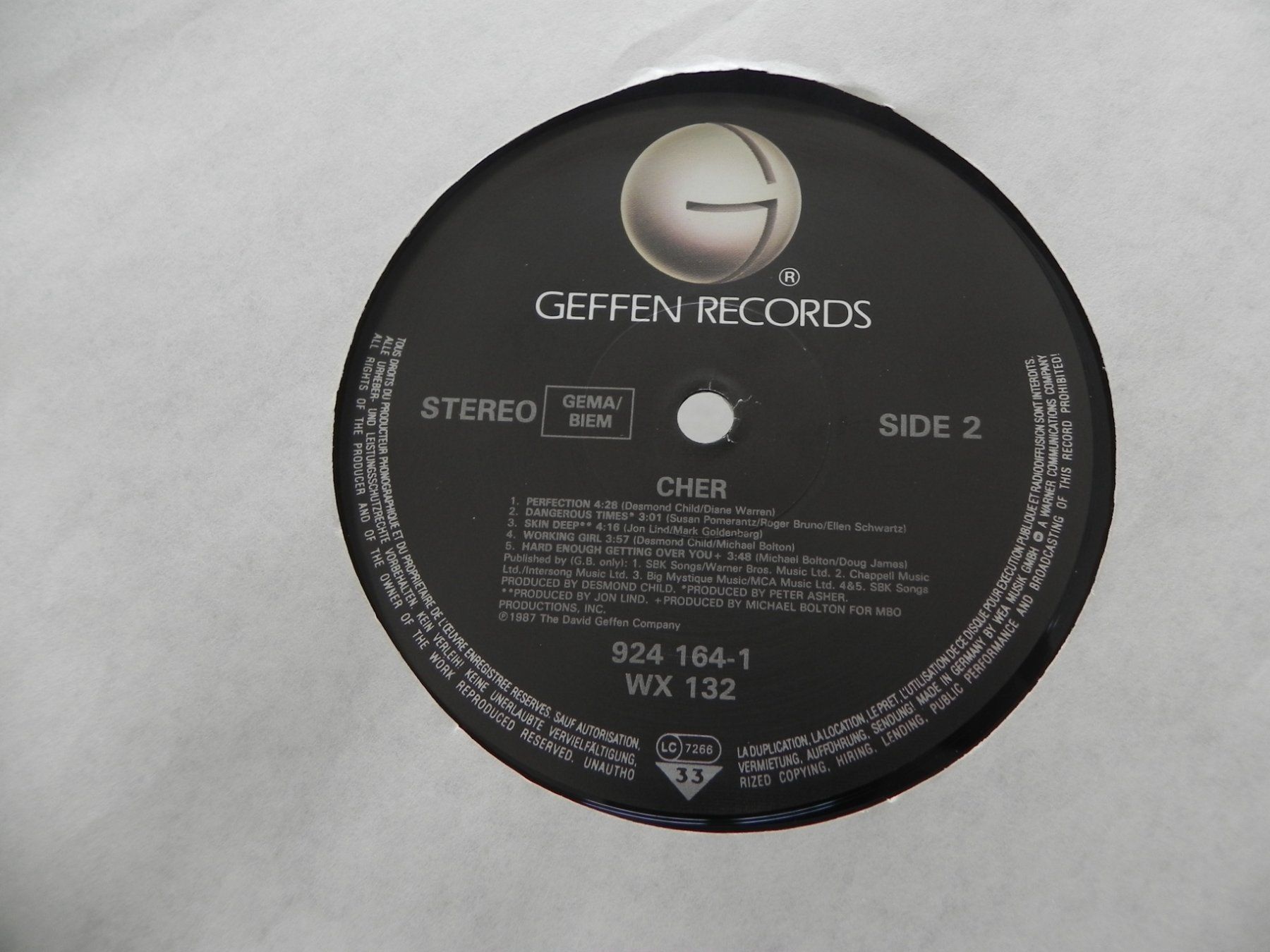 Schallplatten: LP USA Pop Sängerin Cher 1987 – Gebraucht aus Siebnen von krimsie 5