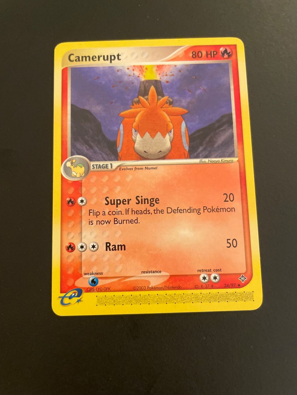 Pokémon Sammelbilder & Trading cards: Camerupt EX Dragon 24/97 – Gebraucht aus Zürich von pokemon_cards