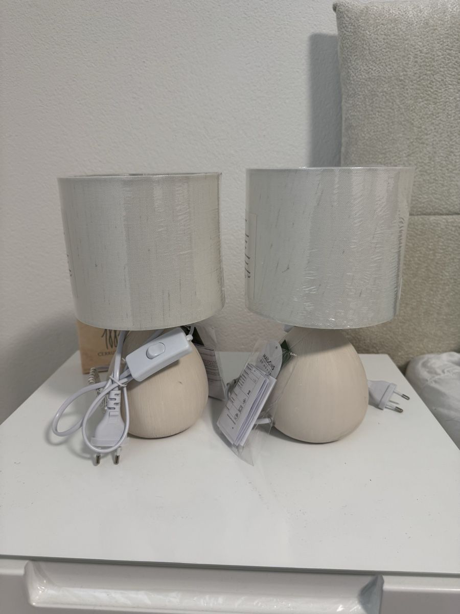 Maisons du monde Lampen: Elegante Tischlampe mit Textilschirm - Neu & Original – Neu und originalverpackt aus Bassersdorf von schokoart.ch 4