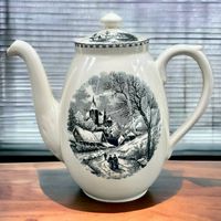 Élégante cafetière / théière LANDSCHAP antique de 2 litres