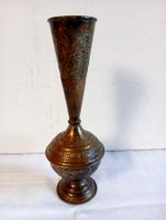 Antike Kupfer-Vase verziert handgefertigt Patina 264 Gramm