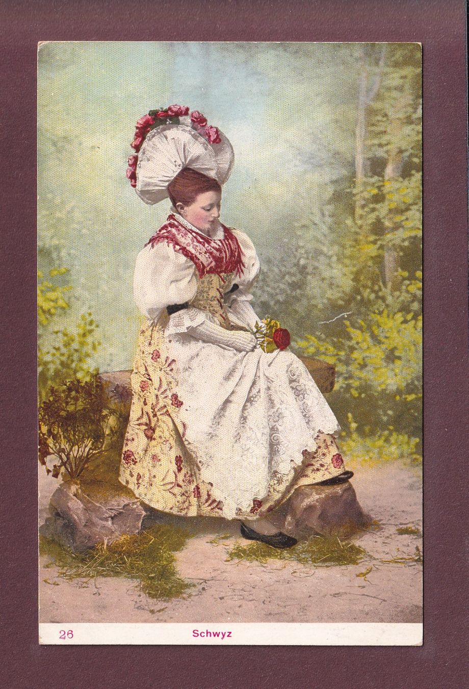 Ansichtskarten: SCHWYZ - Tracht – Gebraucht aus Pully von nicecards