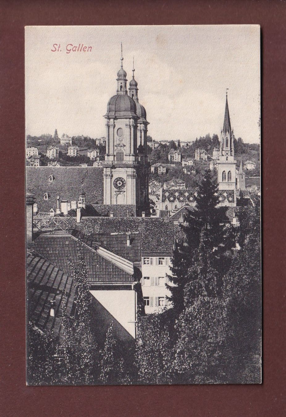 Cartoline postali: ST. GALLEN - Teilansicht - 1926 – Usato da Pully venduto da nicecards